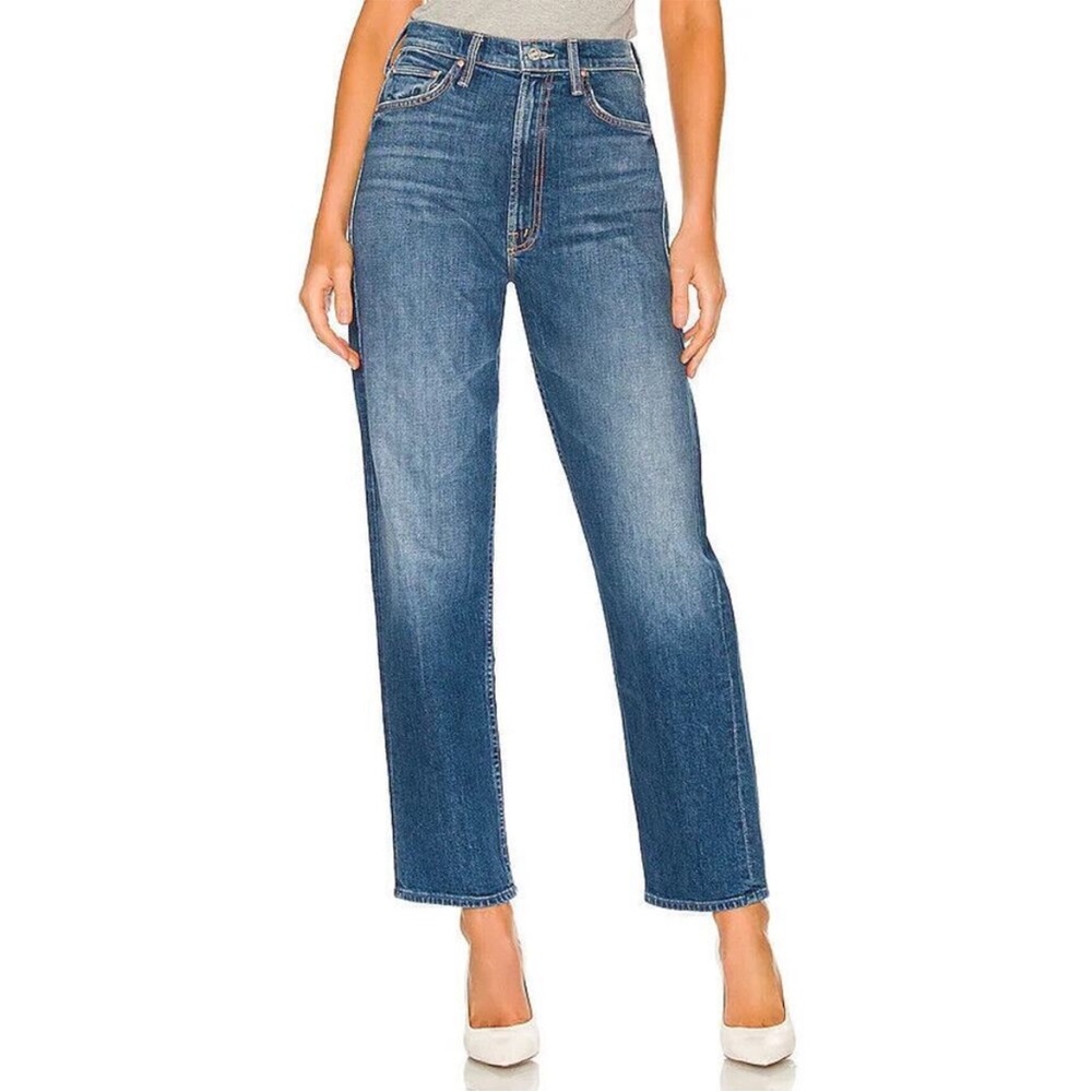 NEW MOTHER The Slider Hover in Punch Buggy Denim Jeans Size 26